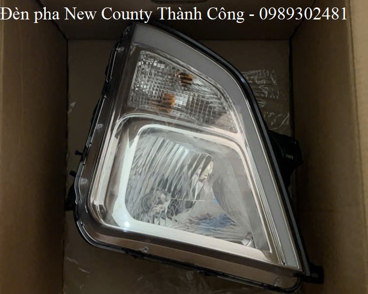 So sánh đèn pha xe new county thành công hảng china và hảng chính hãng hyundai